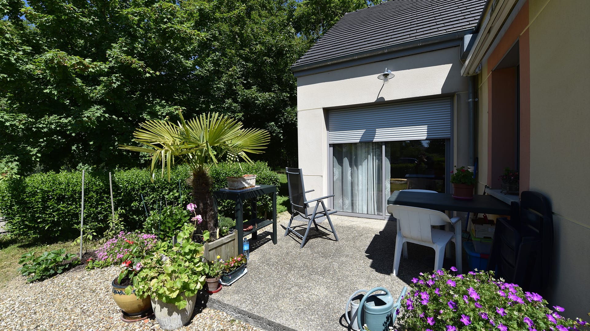 Terrasse d'un logement de la Résidence des Acacias